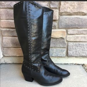 Born tall leather boots